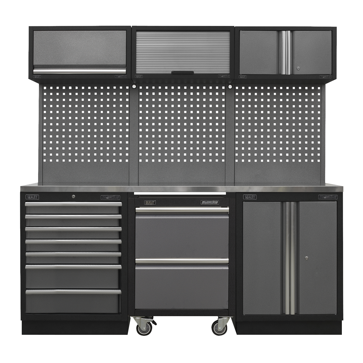 Superline PRO® 2.04m Storage System - Stainless Steel Worktop