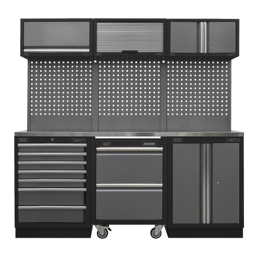 Superline PRO® 2.04m Storage System - Stainless Steel Worktop