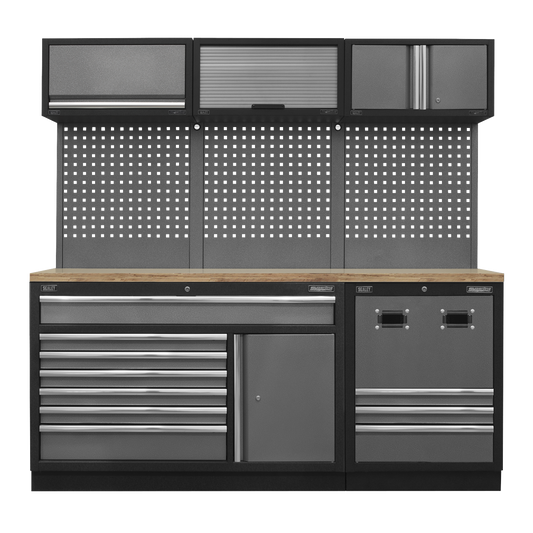 Modular Storage System Combo - Pressed Wood Worktop