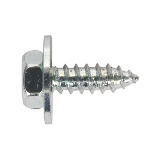 M8 x 1/2" Zinc Plated Acme Screw with Captive Washer - Pack of 50