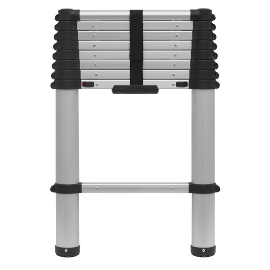 9-Tread Trade Aluminium Telescopic Ladder EN 131