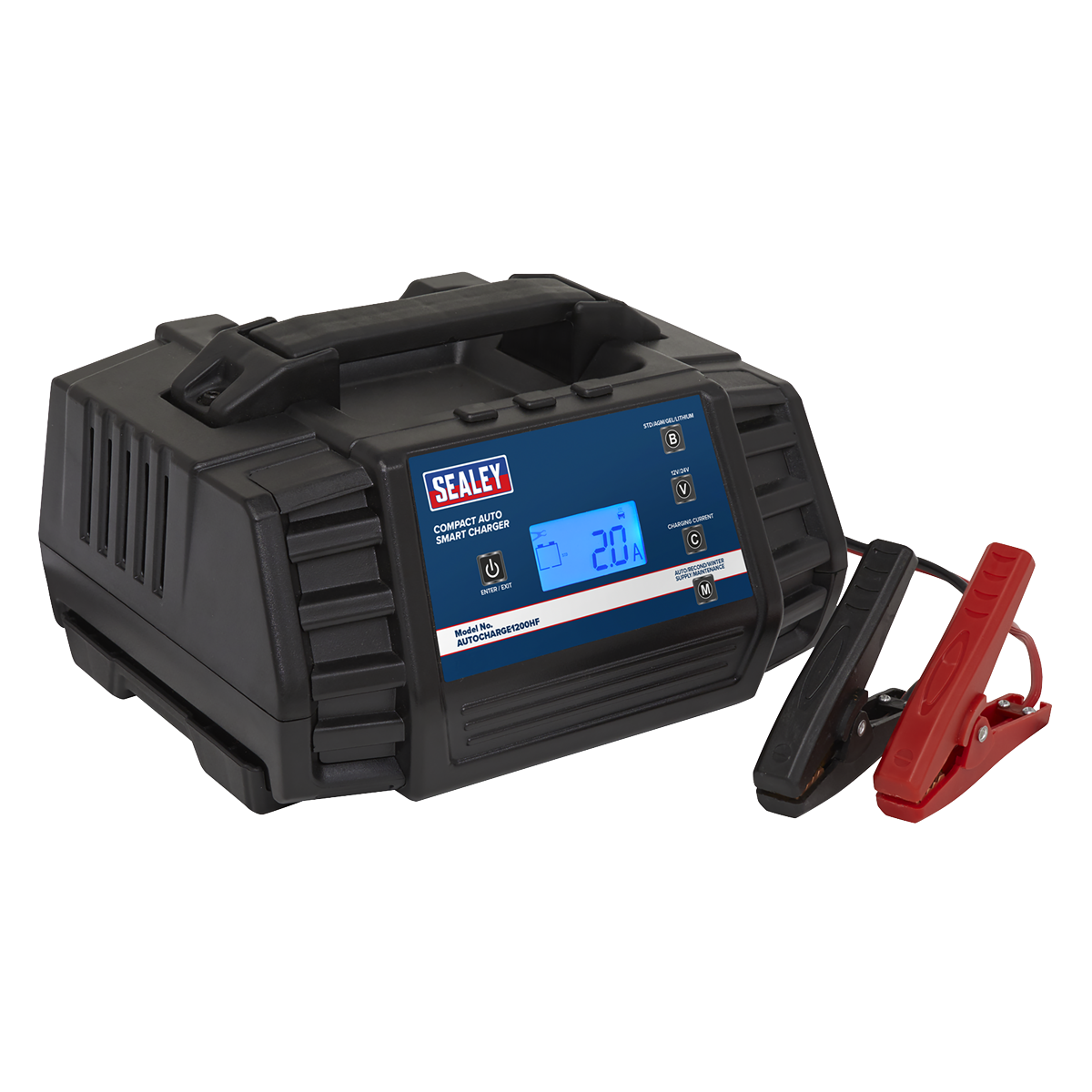 12A 9-Cycle 12/24V Compact Smart Charger & Maintainer