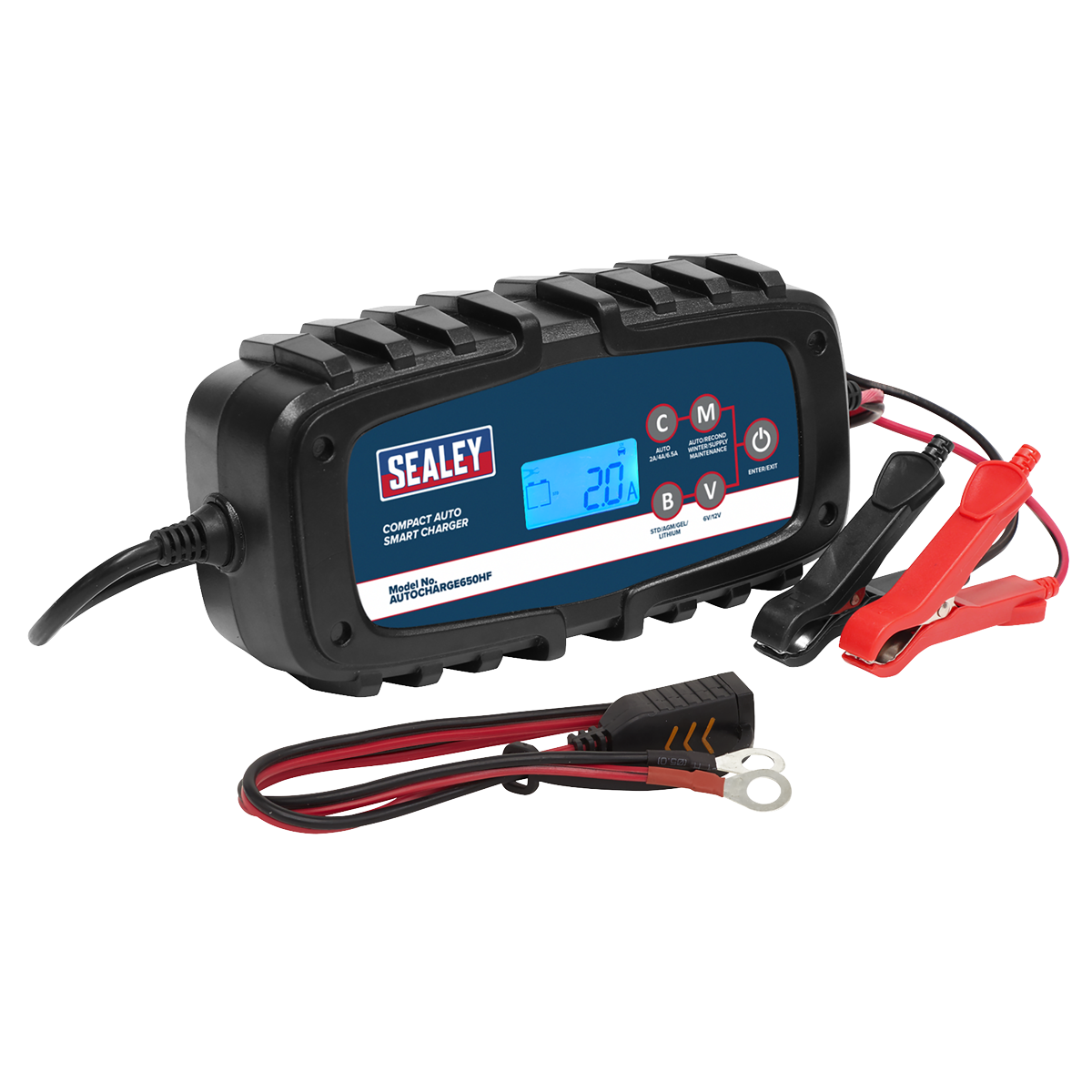 6.5A 9-Cycle 6/12V Compact Smart Charger & Maintainer