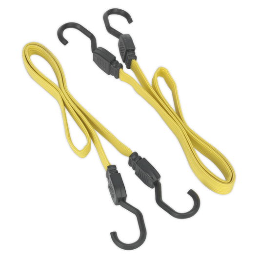 2pc 910mm Flat Bungee Cord Set