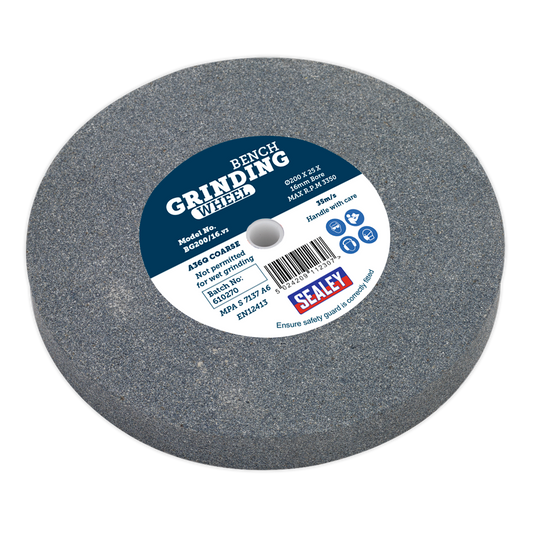 Ø200 x 25mm Grinding Stone Ø16mm Bore A36Q Coarse