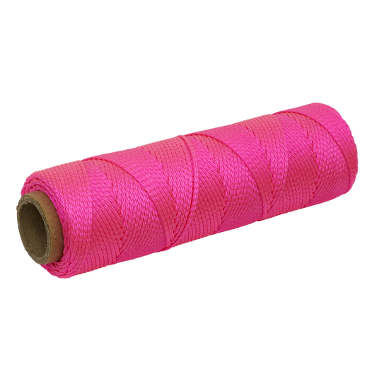 76m Braided Pink Nylon Brick Line