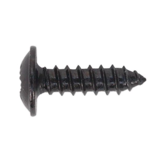 3.5 x 13mm Black Pozi Self-Tapping Flanged Head Screw - Pack of 100