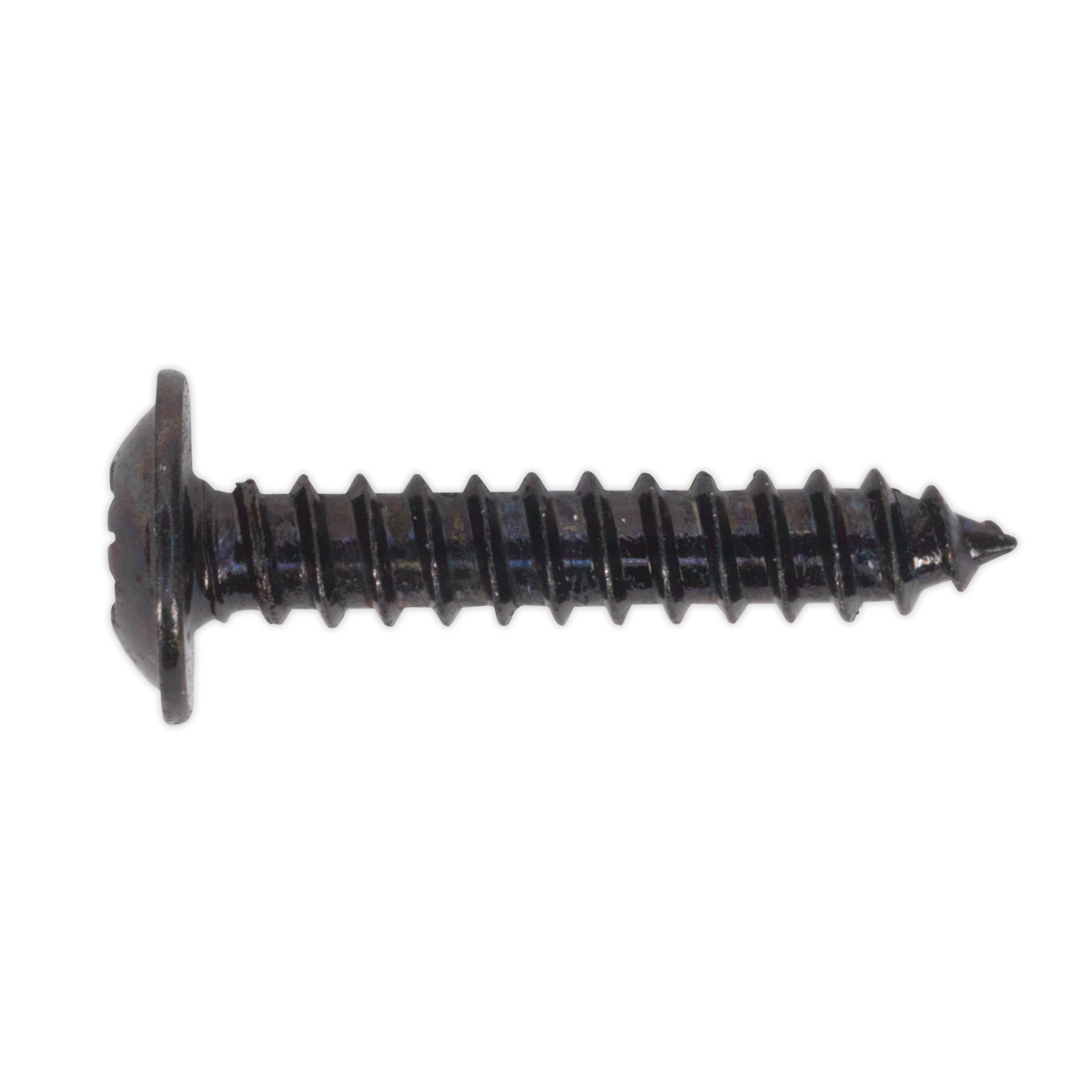 3.5 x 19mm Black Pozi Self-Tapping Flanged Head Screw - Pack of 100