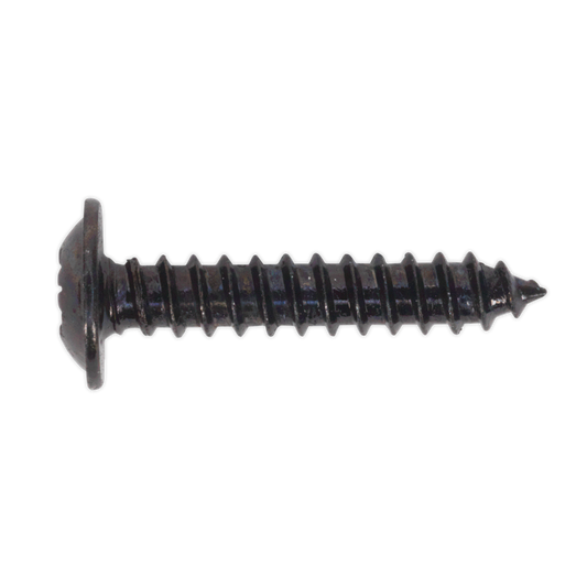 3.5 x 19mm Black Pozi Self-Tapping Flanged Head Screw - Pack of 100