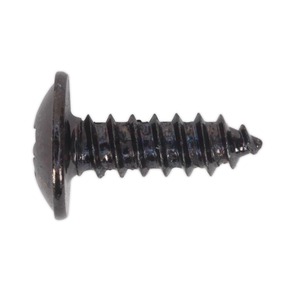 4.2 x 13mm Black Pozi Self-Tapping Flanged Head Screw - Pack of 100