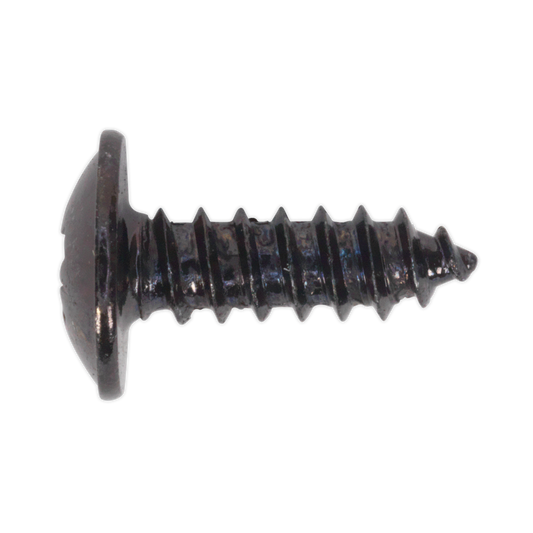 4.2 x 13mm Black Pozi Self-Tapping Flanged Head Screw - Pack of 100