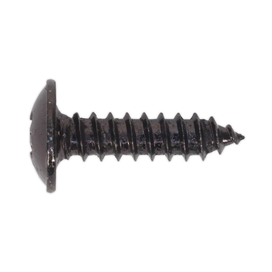 4.2 x 16mm Black Pozi Self-Tapping Flanged Head Screw - Pack of 100