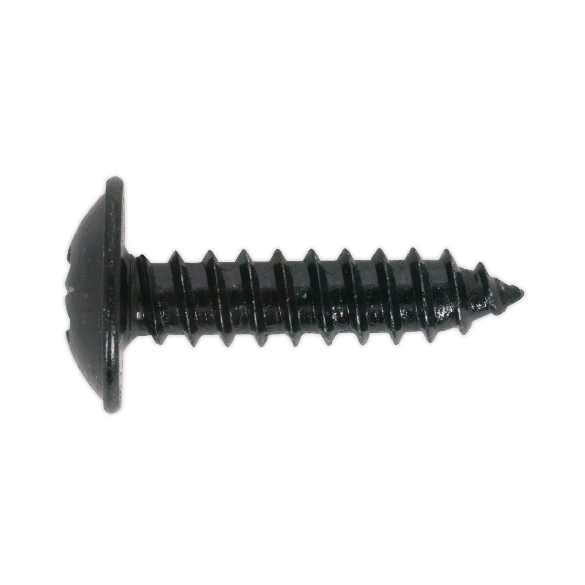 4.8 x 13mm Black Pozi Self-Tapping Flanged Head Screw - Pack of 100