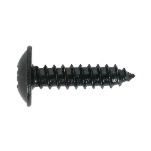 4.8 x 13mm Black Pozi Self-Tapping Flanged Head Screw - Pack of 100