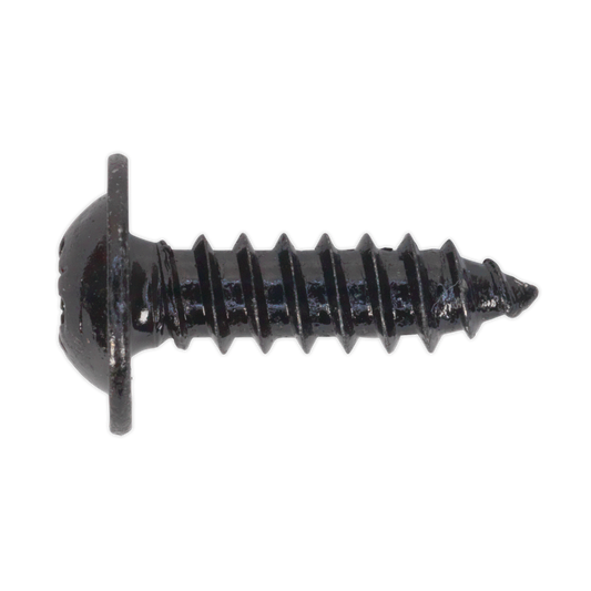 4.8 x 16mm Black Pozi Self-Tapping Flanged Head Screw - Pack of 100