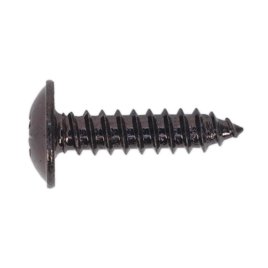 4.8 x 19mm Black Pozi Self-Tapping Flanged Head Screw - Pack of 100