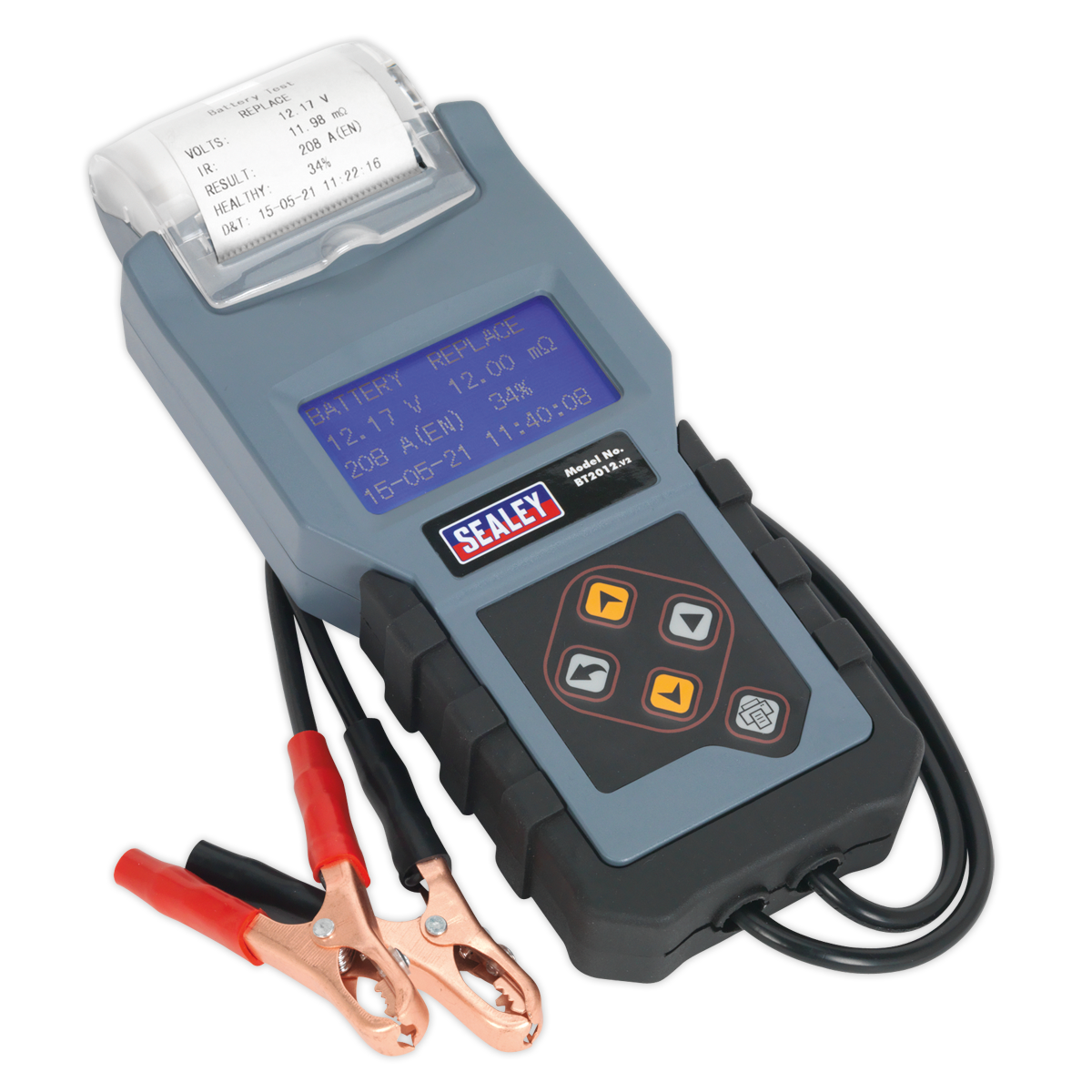 12V Digital Battery & Alternator Tester with Printer