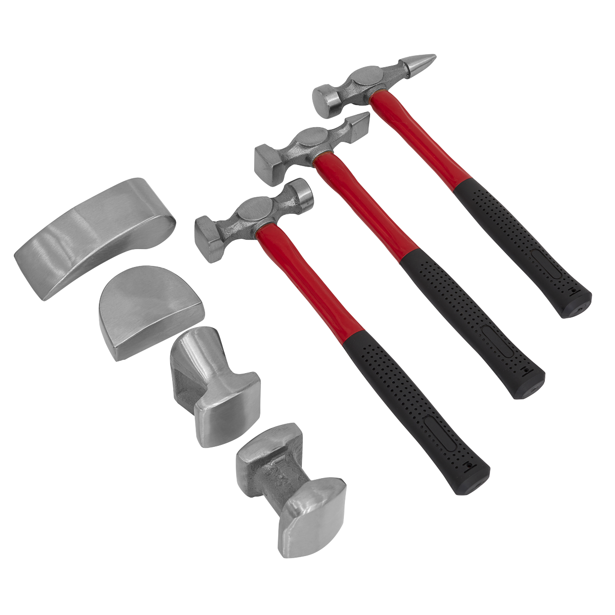 7pc Drop-Forged Panel Beating Set with Fibreglass Shafts