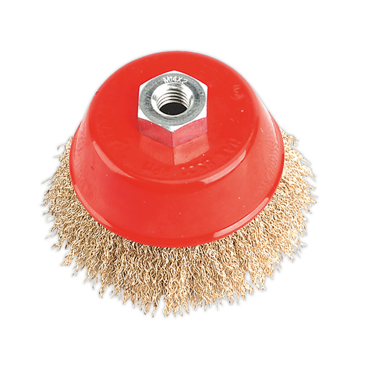 Ø100mm Brassed Steel Cup Brush M14 x 2mm