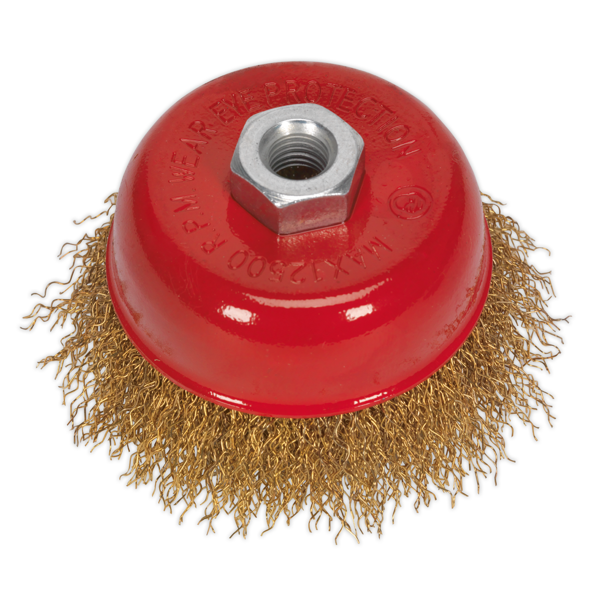 Ø75mm Brassed Steel Cup Brush M10 x 1.5mm