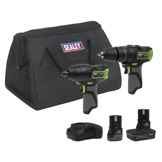 2 x 10.8V SV10.8 Series Combi Drill & Impact Driver Kit