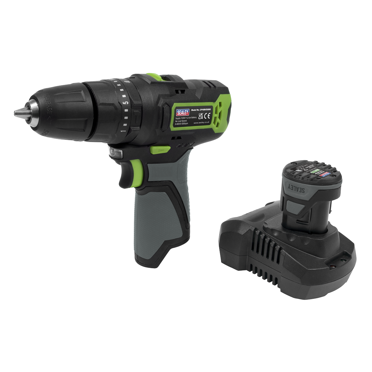 10.8V 2Ah SV10.8 Series Ø10mm Cordless Combi Drill Kit