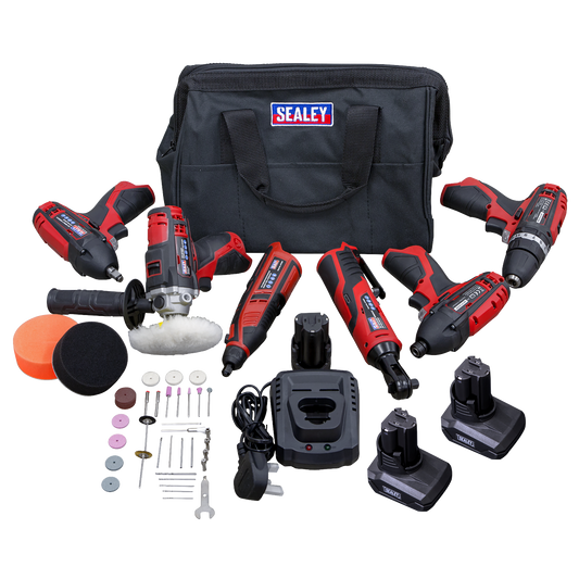 SV12 Series 6 x 12V Cordless Power Tool Kit - 3 Batteries