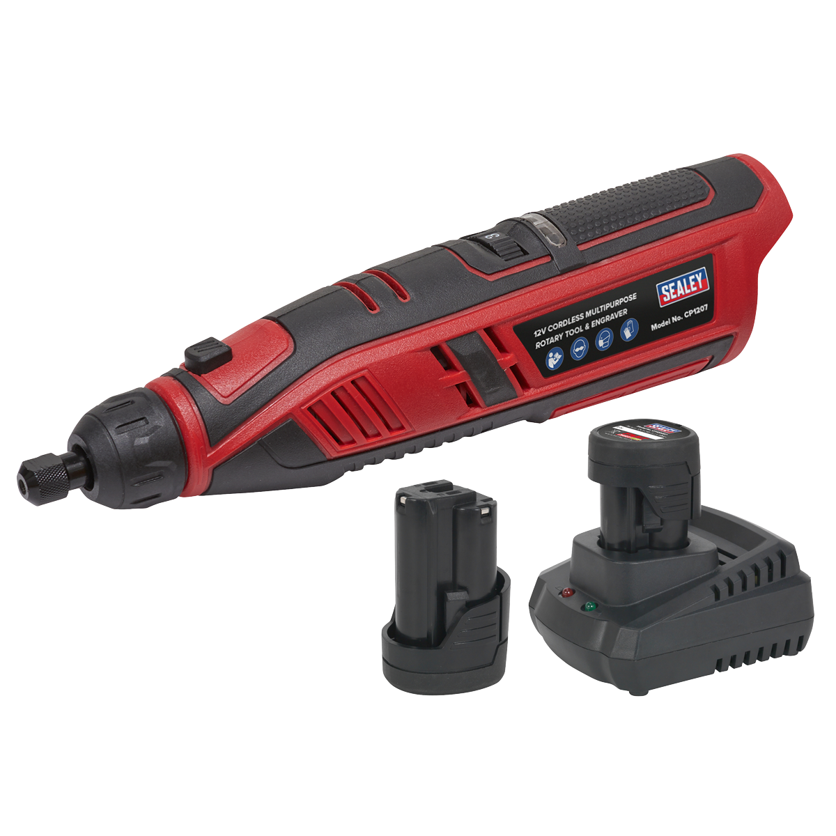 12V SV12 Series Cordless Multipurpose Rotary Tool & Engraver Kit - 2 Batteries