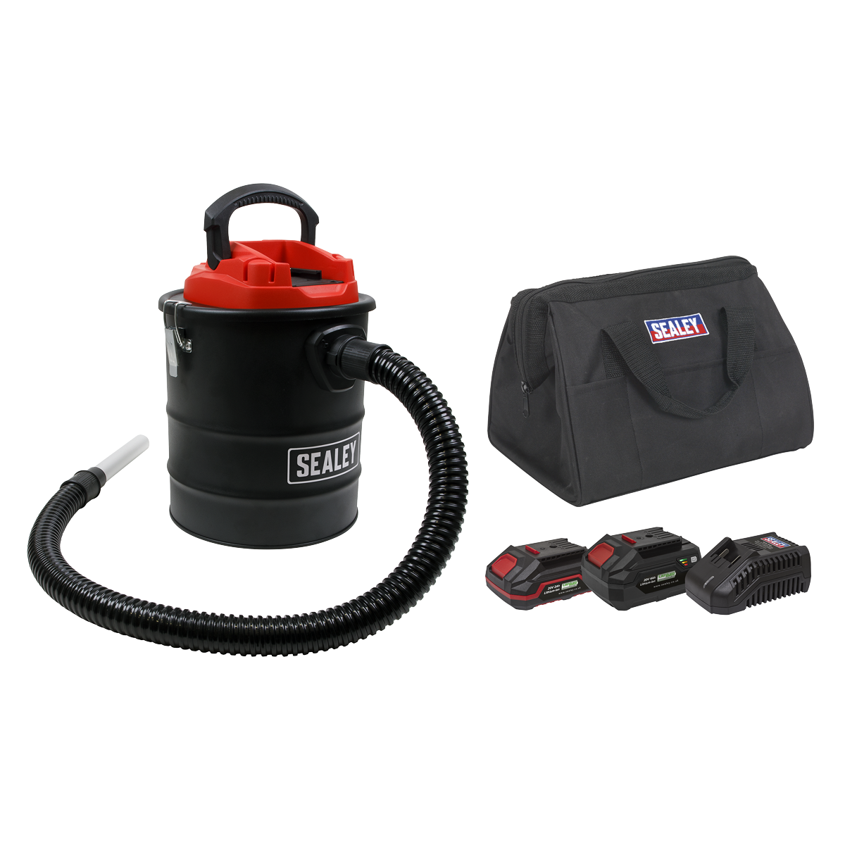 20V SV20 Series 15L Handheld Ash Vacuum Cleaner Kit - 2 Batteries