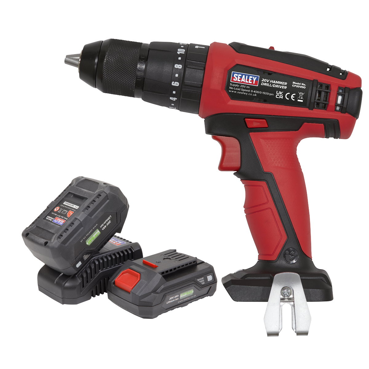 20V SV20 Series Ø13mm Combi Drill/Driver - 2 Batteries