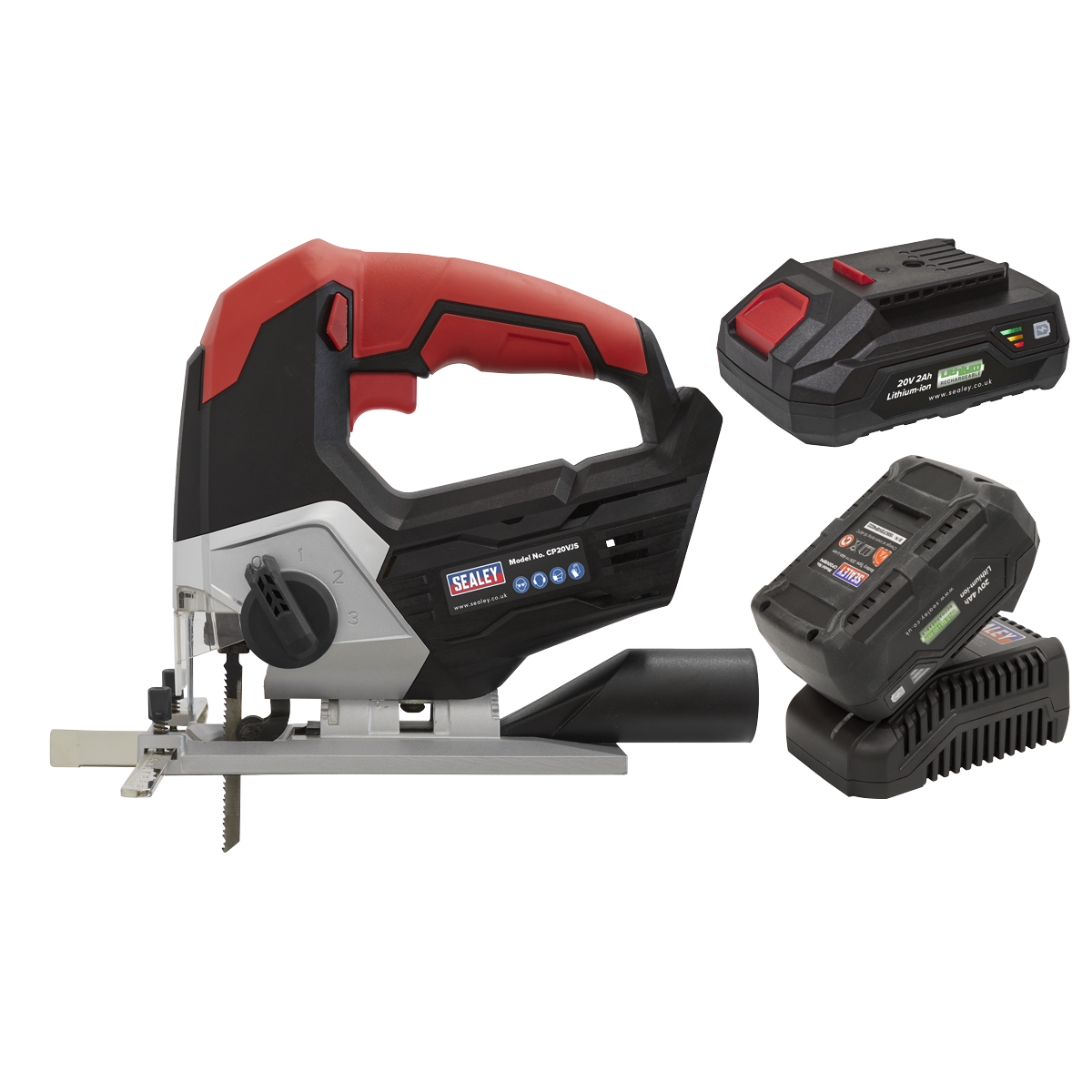 20V SV20 Series Cordless Jigsaw Kit - 2 Batteries