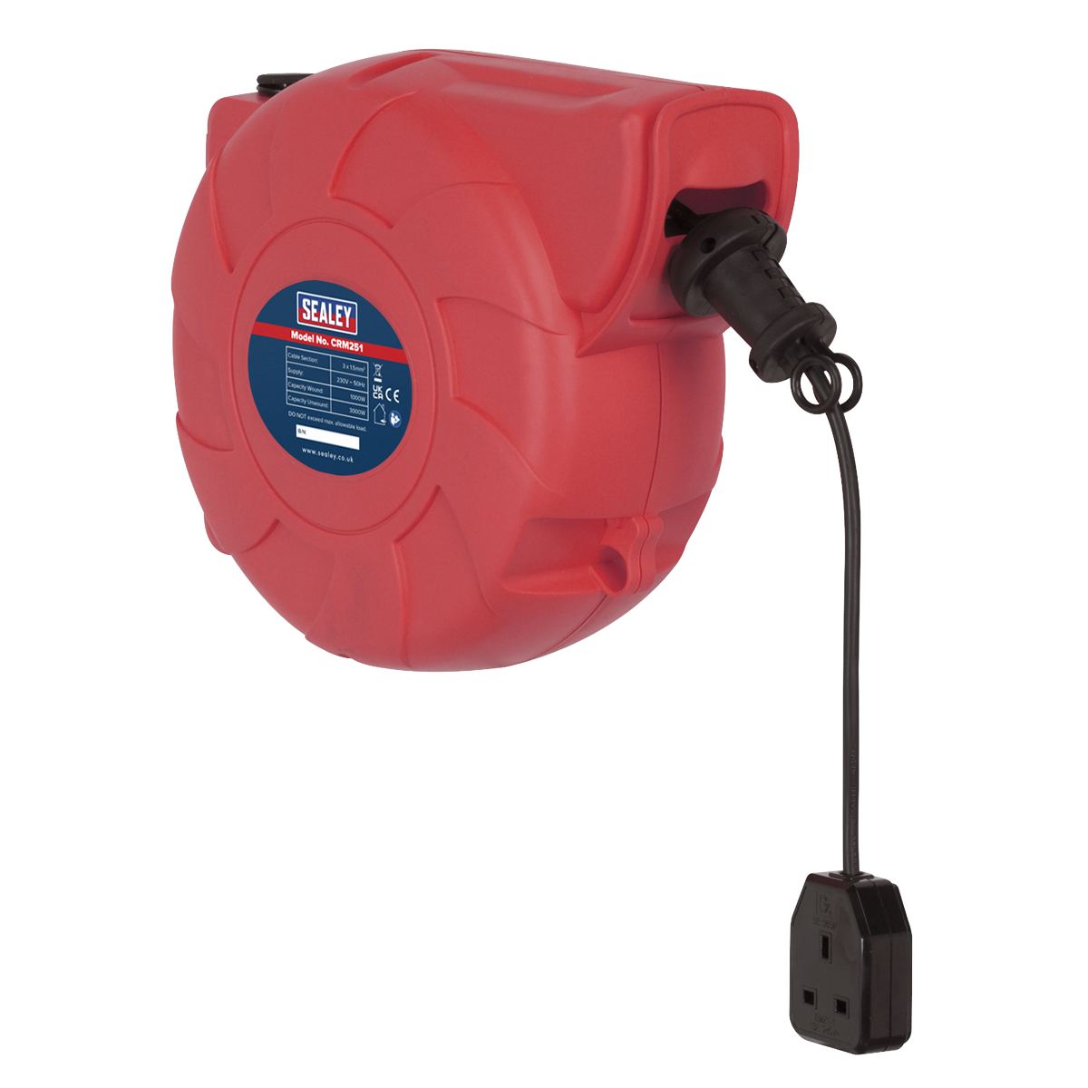 25m Retracting Cable Reel 230V