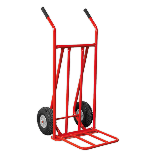 150kg Folding Sack Truck with Pneumatic Tyres