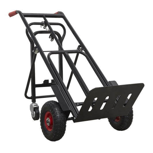 300kg Heavy-Duty 3-in-1 Sack Truck with PU Tyres