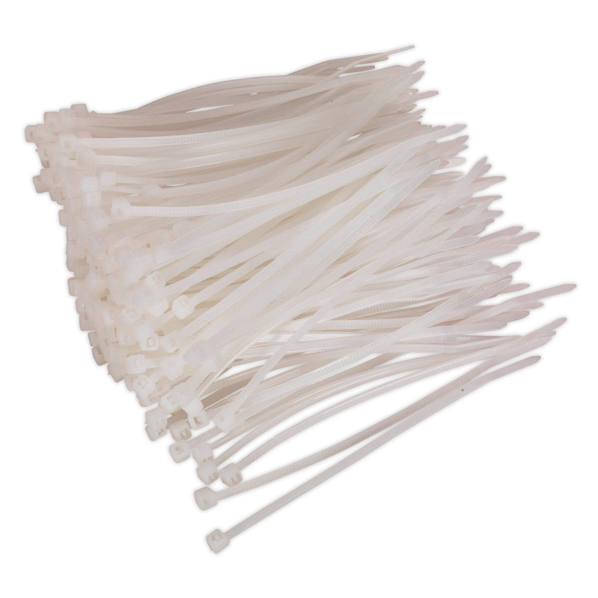 100 x 2.5mm White Cable Tie - Pack of 200