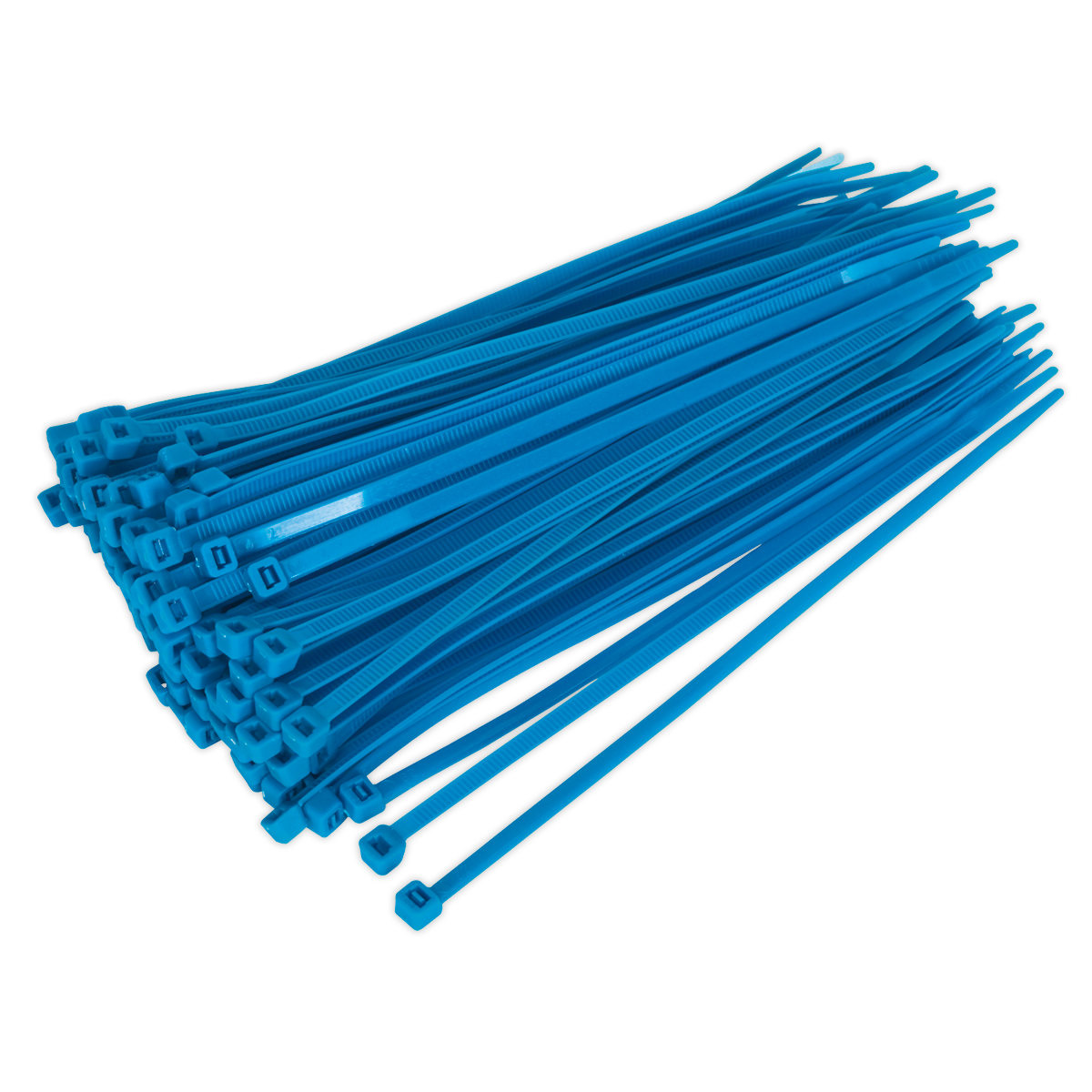 200 x 4.4mm Blue Cable Tie - Pack of 100