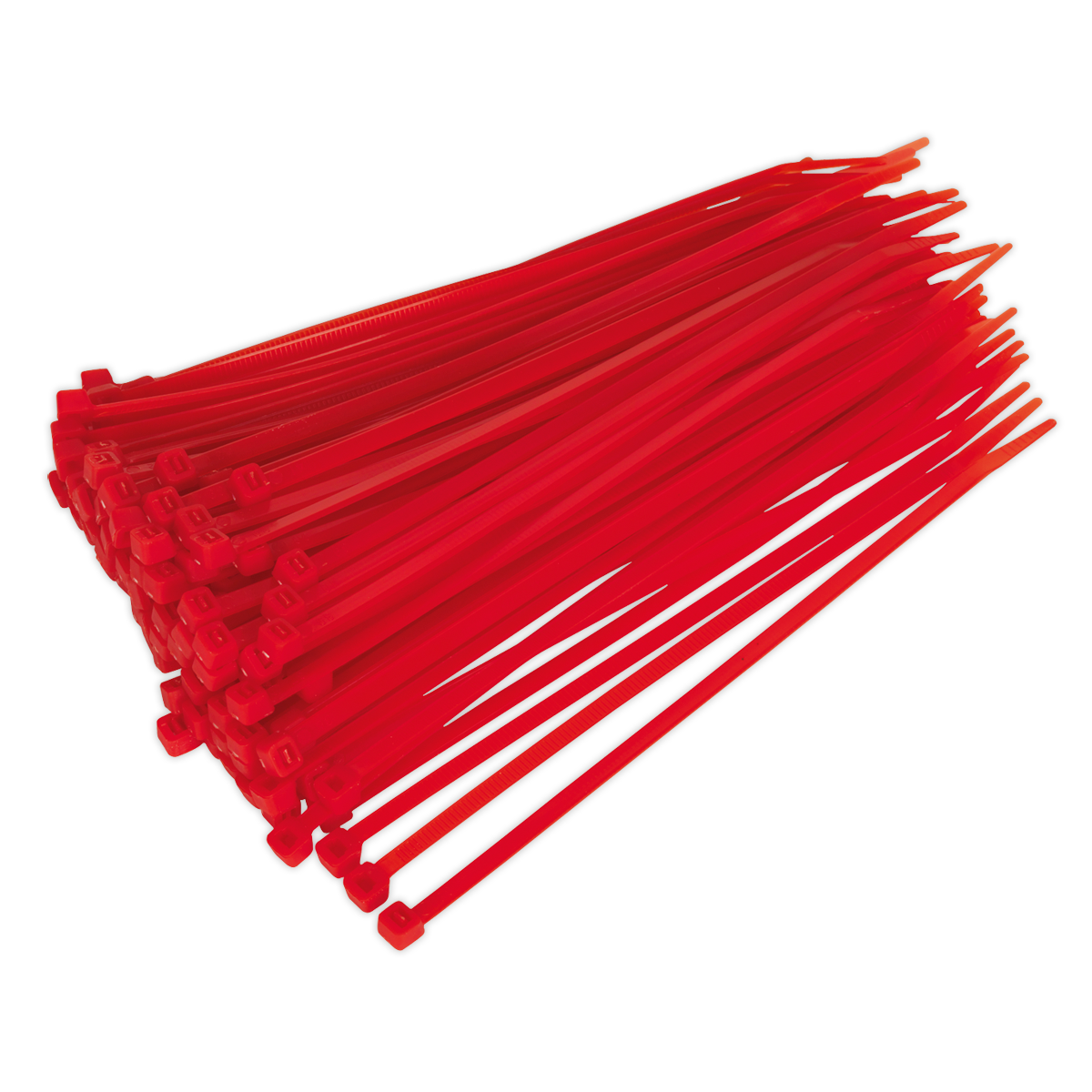 200 x 4.4mm Red Cable Tie - Pack of 100