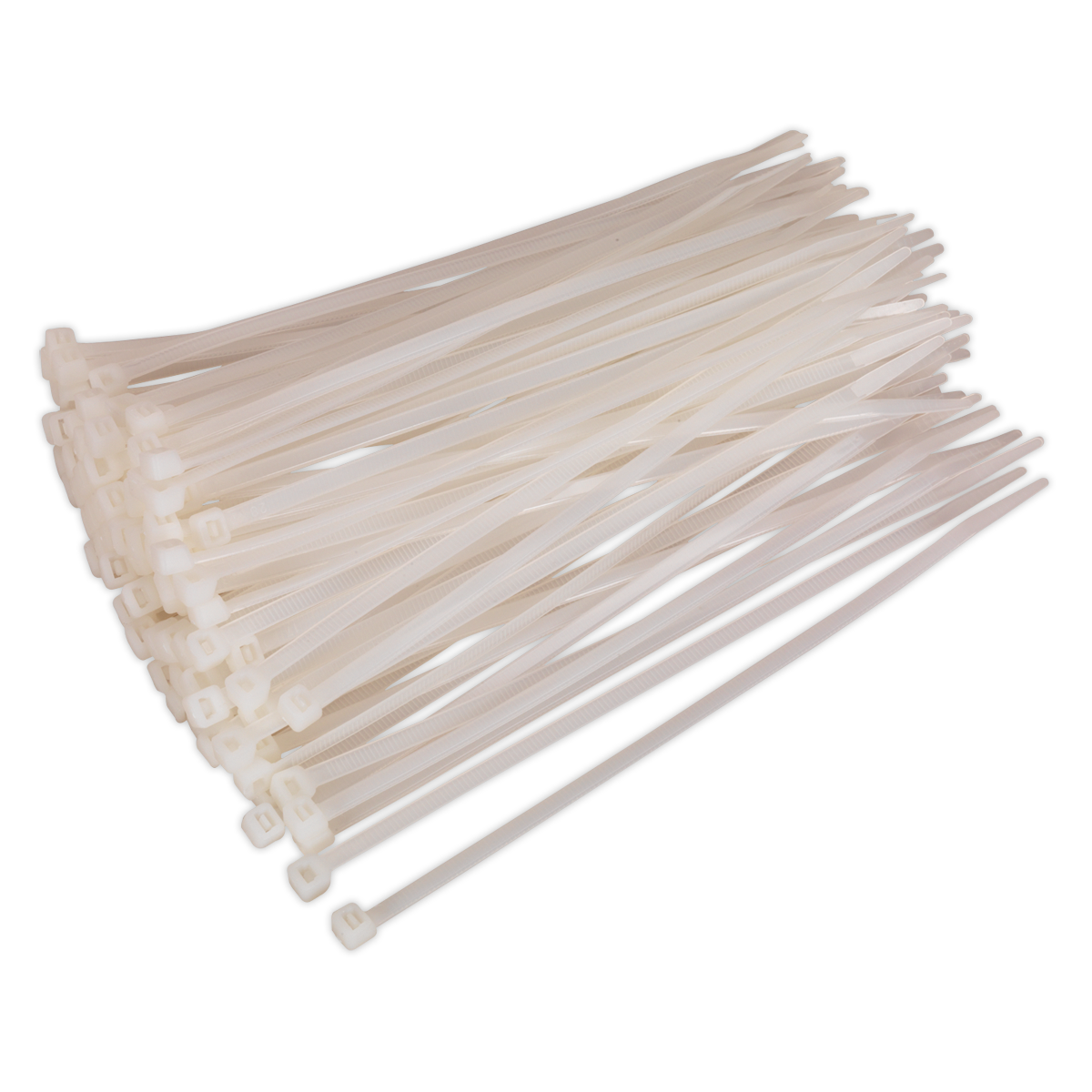 200 x 4.8mm White Cable Tie - Pack of 100