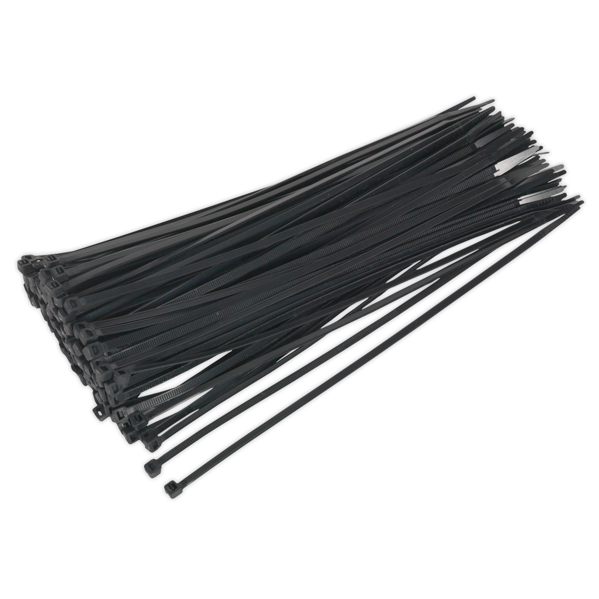 300 x 4.8mm Black Cable Tie - Pack of 100