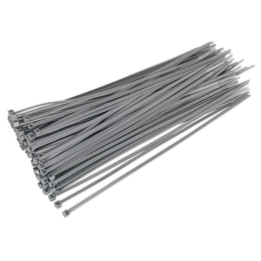 300 x 4.4mm Silver Cable Tie - Pack of 100