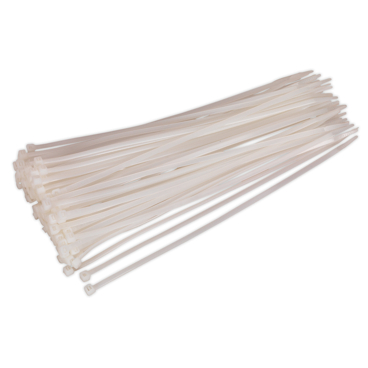 300 x 4.8mm White Cable Tie - Pack of 100