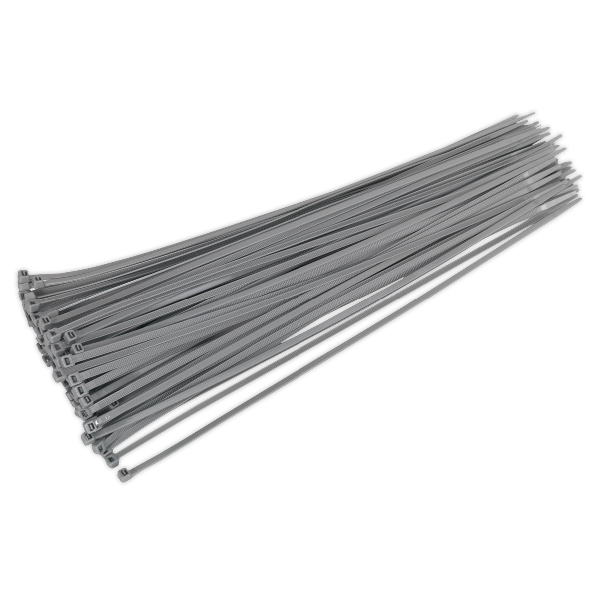 380 x 4.4mm Silver Cable Tie - Pack of 100