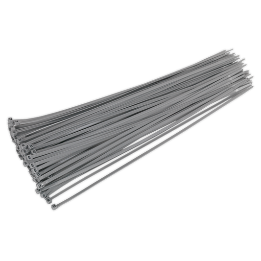 380 x 4.4mm Silver Cable Tie - Pack of 100