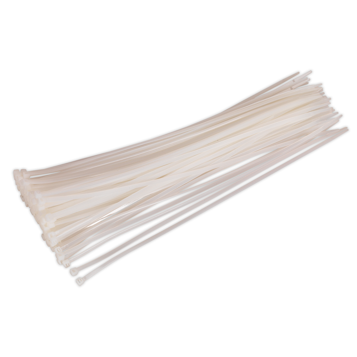 380 x 4.8mm White Cable Tie - Pack of 100