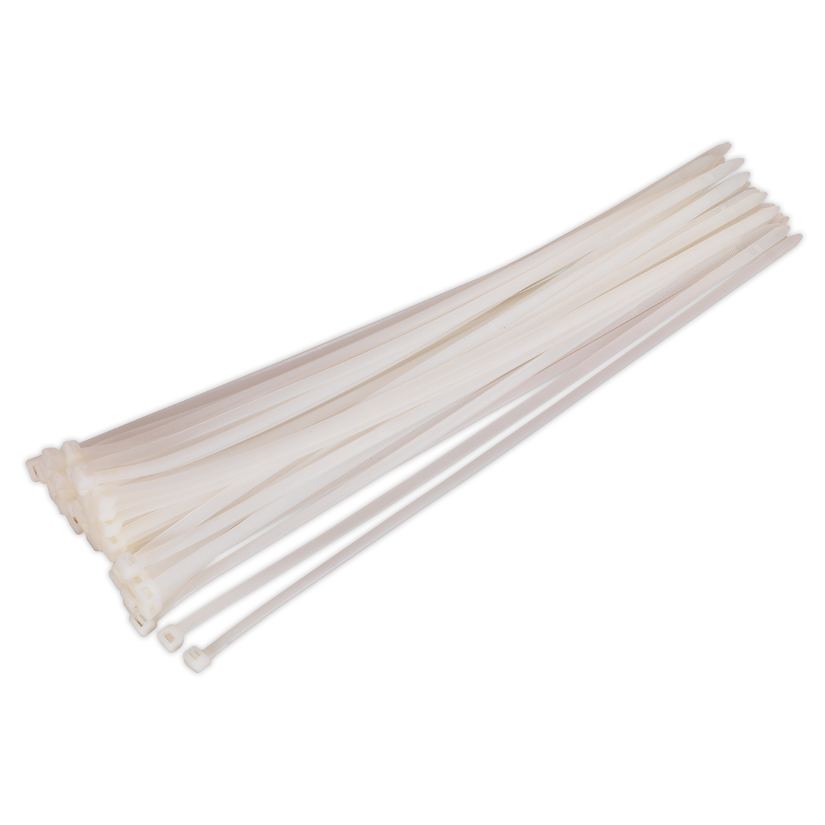 450 x 7.6mm White Cable Tie - Pack of 50