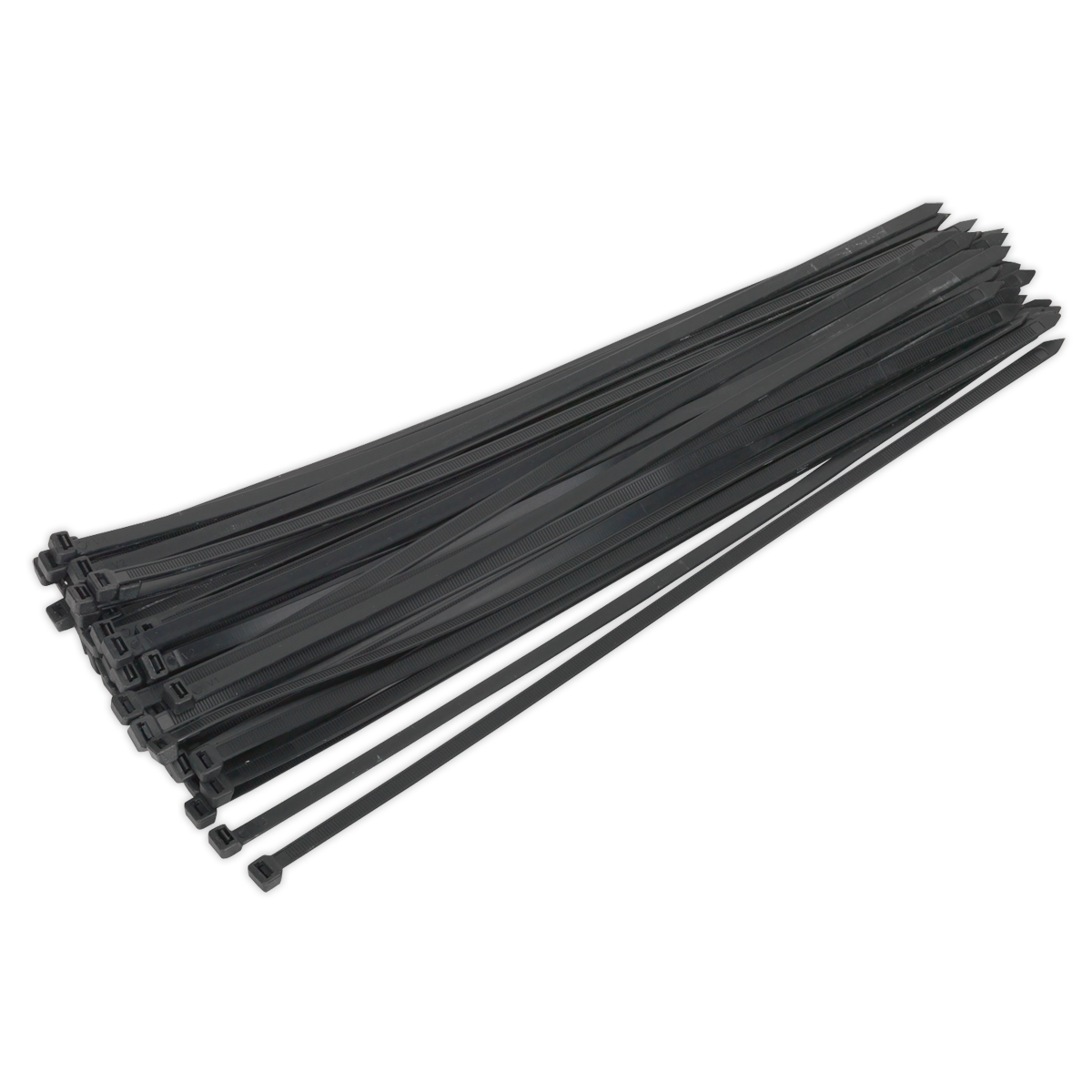 650 x 12mm Black Cable Tie - Pack of 50