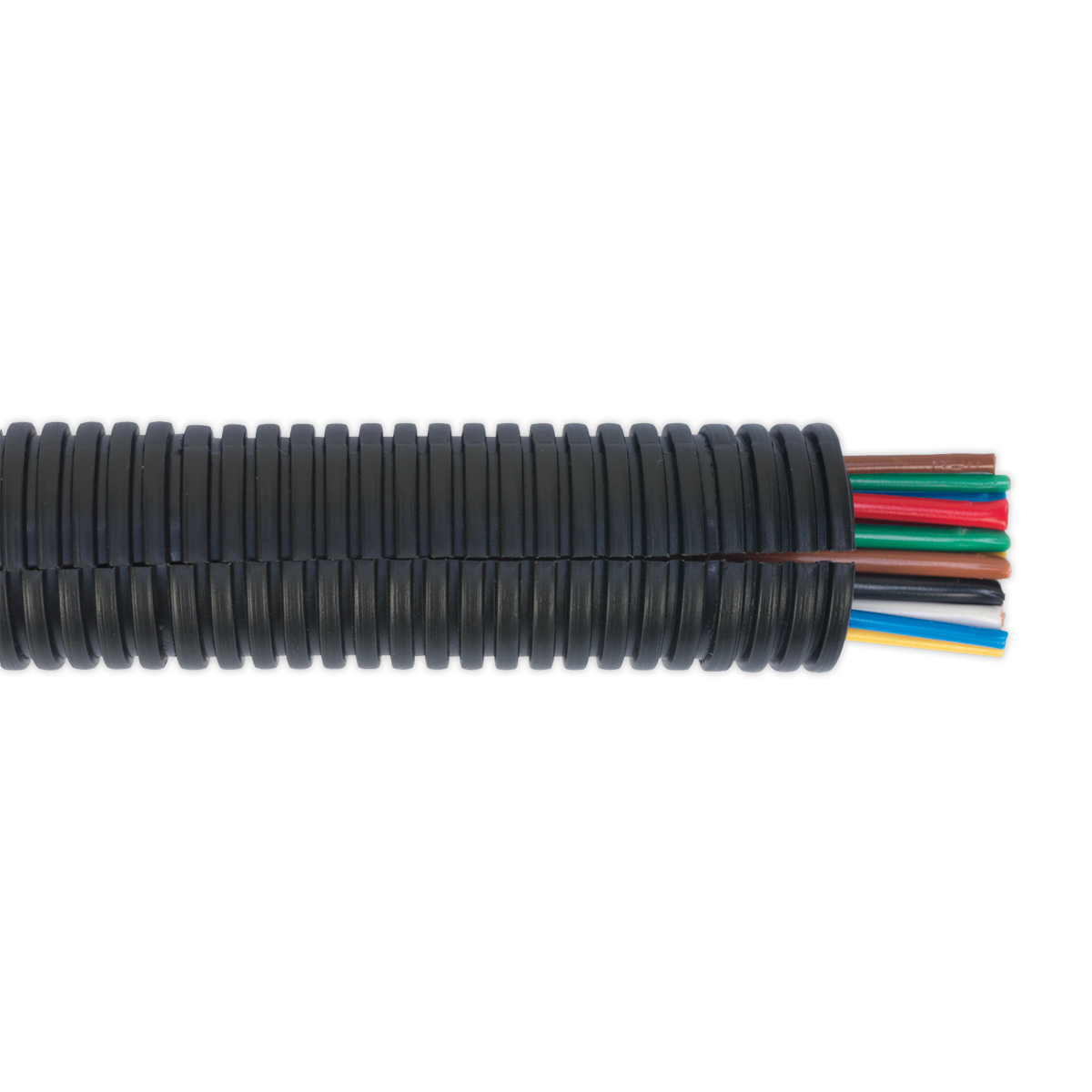 10m Ø22-27mm Split Convoluted Cable Sleeving