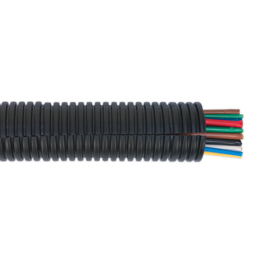 10m Ø22-27mm Split Convoluted Cable Sleeving