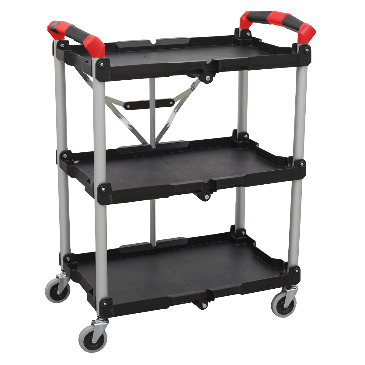 3-Level Folding Workshop Trolley