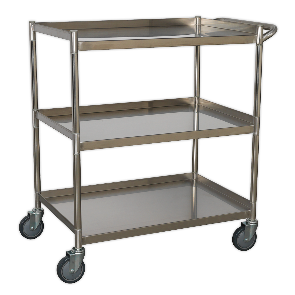 3-Level Stainless Steel Workshop Trolley